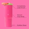 imageHydroJug Sport  Stainless Steel Tumbler with Straw Vacuum Insulated 32oz Leakproof Water Bottle Ergonomic Design Reusable Dishwasher Safe Rubber Base Durable for Gym or Outdoors Alumni RedOrchid