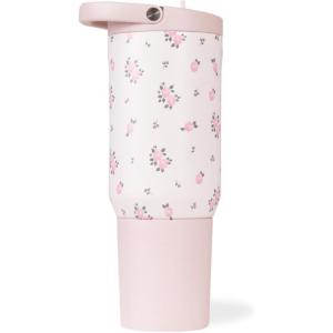 imageHydroJug Sport  Stainless Steel Tumbler with Straw Vacuum Insulated 32oz Leakproof Water Bottle Ergonomic Design Reusable Dishwasher Safe Rubber Base Durable for Gym or Outdoors Alumni RedWildrose