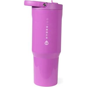 imageHydroJug Sport  Stainless Steel Tumbler with Straw Vacuum Insulated 32oz Leakproof Water Bottle Ergonomic Design Reusable Dishwasher Safe Rubber Base Durable for Gym or Outdoors Alumni RedPulse