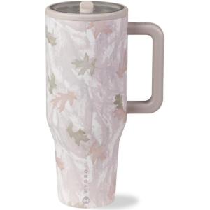 imageHydroJug Traveler  40 oz Water Bottle with Handle ampamp Flip Straw  Fits in Cup Holder Leak Resistant TumblerReusable Insulated Stainless Steel ampamp Rubber Base  Gifts for Women ampamp Men Alumni RedCamo