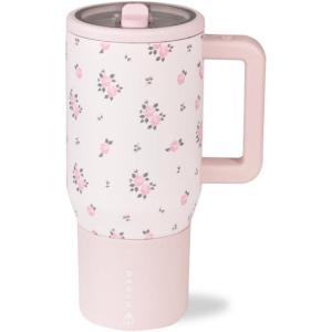 imageHydroJug Kids  20 oz Insulated Kids Water Bottle with Flip Straw ampamp Handle  LeakProof ampamp Durable  Perfect for School Sports Lunch Travel ampamp Camp Alumni RedWildrose