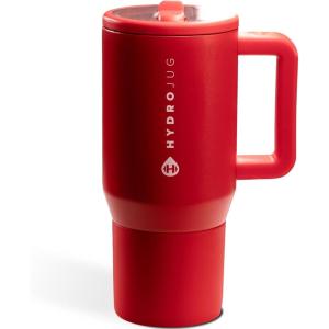 imageHydroJug Kids  20 oz Insulated Kids Water Bottle with Flip Straw ampamp Handle  LeakProof ampamp Durable  Perfect for School Sports Lunch Travel ampamp Camp Alumni RedAlumni Red