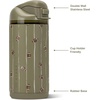 image:imageHydroJug Ease2o 14oz Kids Water Bottle with Straw amp Chug Lid LadybygFootball