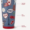 image:imageHydroJug Everyday Tumbler 14 oz CeramicLined Straw Cup FootballAmerican Honey