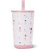 image:imageHydroJug Everyday Tumbler 14 oz CeramicLined Straw Cup FootballBallerina