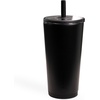 image:imageHydroJug Everyday Tumbler 14 oz CeramicLined Straw Cup FootballBlack