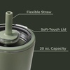 image:imageHydroJug Everyday Tumbler 14 oz CeramicLined Straw Cup FootballCourtyard