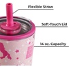 image:imageHydroJug Everyday Tumbler 14 oz CeramicLined Straw Cup FootballCowgirl