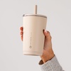 image:imageHydroJug Everyday Tumbler 14 oz CeramicLined Straw Cup FootballDune