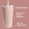 image:imageHydroJug Everyday Tumbler 14 oz CeramicLined Straw Cup FootballDusty Rose