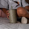 image:imageHydroJug Everyday Tumbler 14 oz CeramicLined Straw Cup FootballFootball