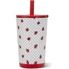 image:imageHydroJug Everyday Tumbler 14 oz CeramicLined Straw Cup FootballLadybug