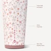 image:imageHydroJug Everyday Tumbler 14 oz CeramicLined Straw Cup FootballMagnolia
