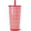 image:imageHydroJug Everyday Tumbler 14 oz CeramicLined Straw Cup FootballSummer Picnic