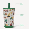 image:imageHydroJug Everyday Tumbler 14 oz CeramicLined Straw Cup FootballUnder Construction