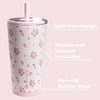 image:imageHydroJug Everyday Tumbler 14 oz CeramicLined Straw Cup FootballWildrose