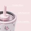 image:imageHydroJug Everyday Tumbler 14 oz CeramicLined Straw Cup FootballWildrose