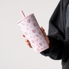 image:imageHydroJug Everyday Tumbler 14 oz CeramicLined Straw Cup FootballWildrose
