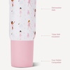 image:imageHydroJug Sport 20 oz Insulated Stainless Steel Water Bottle FootballBallerina