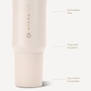 image:imageHydroJug Sport 20 oz Insulated Stainless Steel Water Bottle FootballCream