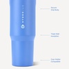 image:imageHydroJug Sport 20 oz Insulated Stainless Steel Water Bottle FootballLight Blue