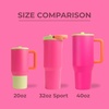 image:imageHydroJug Sport 20 oz Insulated Stainless Steel Water Bottle FootballOrchid