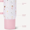 image:imageHydroJug Traveler 20oz Kids Insulated Tumbler with Handle LadybugBallerina