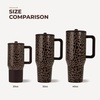 image:imageHydroJug Traveler 20oz Kids Insulated Tumbler with Handle LadybugBrown Leopard