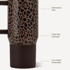 image:imageHydroJug Traveler 20oz Kids Insulated Tumbler with Handle LadybugBrown Leopard