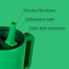 image:imageHydroJug Traveler 20oz Kids Insulated Tumbler with Handle LadybugClover