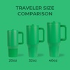 image:imageHydroJug Traveler 20oz Kids Insulated Tumbler with Handle LadybugClover