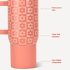 image:imageHydroJug Traveler 20oz Kids Insulated Tumbler with Handle LadybugDaisy Checkers