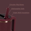 image:imageHydroJug Traveler 20oz Kids Insulated Tumbler with Handle LadybugMerlot