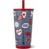 image:imageHydroJug Everyday Tumbler 14 oz CeramicLined Straw Cup FootballAmerican Honey