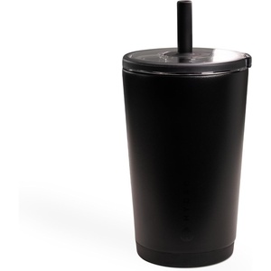 image:imageHydroJug Everyday Tumbler 14 oz CeramicLined Straw Cup FootballBlack