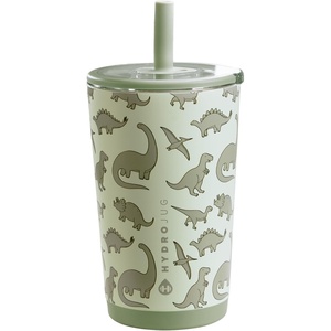 image:imageHydroJug Everyday Tumbler 14 oz CeramicLined Straw Cup FootballDinosaur