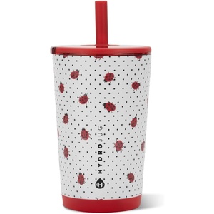 image:imageHydroJug Everyday Tumbler 14 oz CeramicLined Straw Cup FootballLadybug