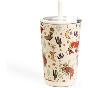 image:imageHydroJug Everyday Tumbler 14 oz CeramicLined Straw Cup FootballRodeo