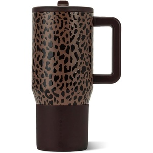 image:imageHydroJug Traveler 20oz Kids Insulated Tumbler with Handle LadybugBrown Leopard