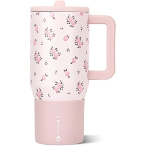 image:imageHydroJug Traveler 20oz Kids Insulated Tumbler with Handle LadybugWildrose